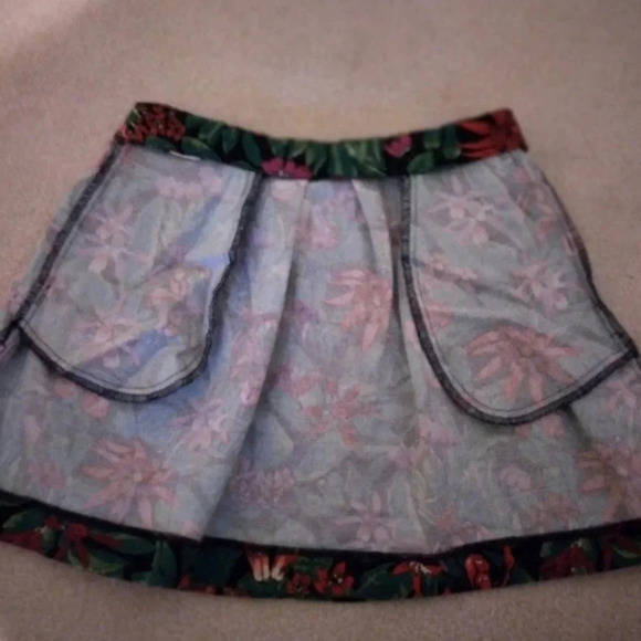 ZARA floral mini skirt X-small like new - Picture 8 of 8